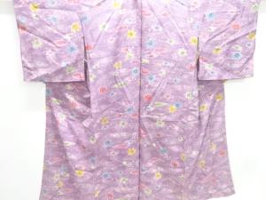 アンティーク　錦紗葉模様長襦袢